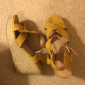 Yellow Sandal Wedges